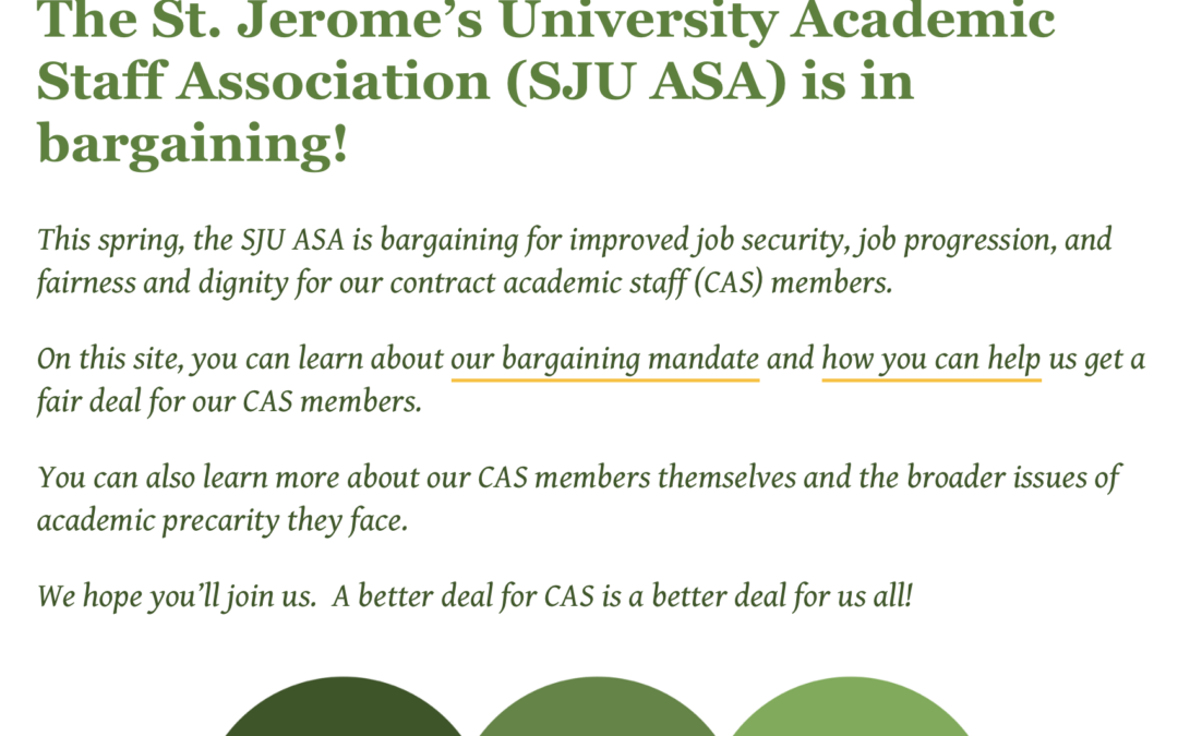 Launch of CAS Bargaining Website