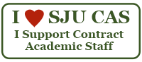 SJU ASA email signature - "I heart SJU CAS - I support Contract Academic Staff"